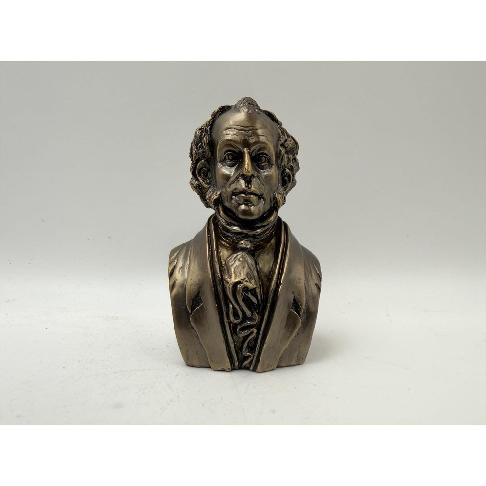 Martin Van Buren Bust‎ Figurine Bronze Tone Presidential Statue Paperweight